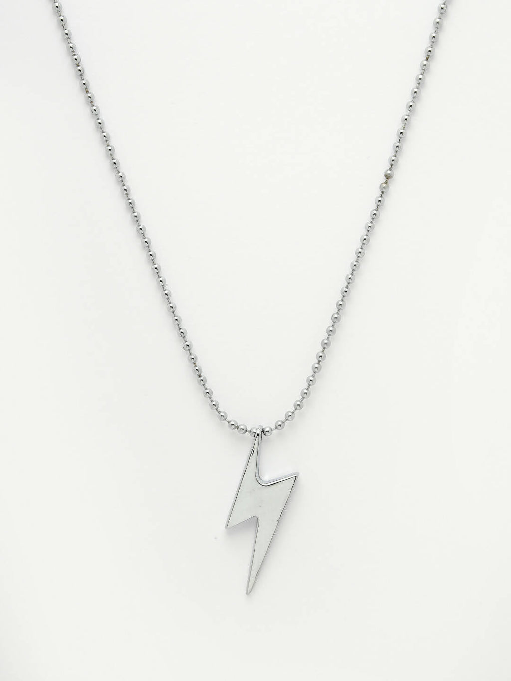 NVR Men Silver Plated Flash Pendent With Chain | Grocsy