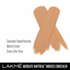 Lakme Absolute Mattereal Mousse Concealer - Natural | Grocsy