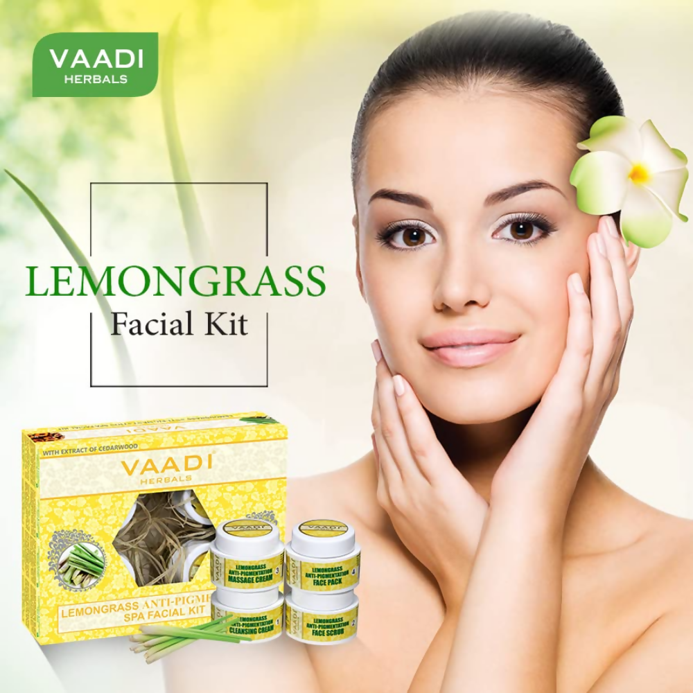 Vaadi Herbals Lemongrass Anti Pigmentation Spa Facial Kit | Grocsy