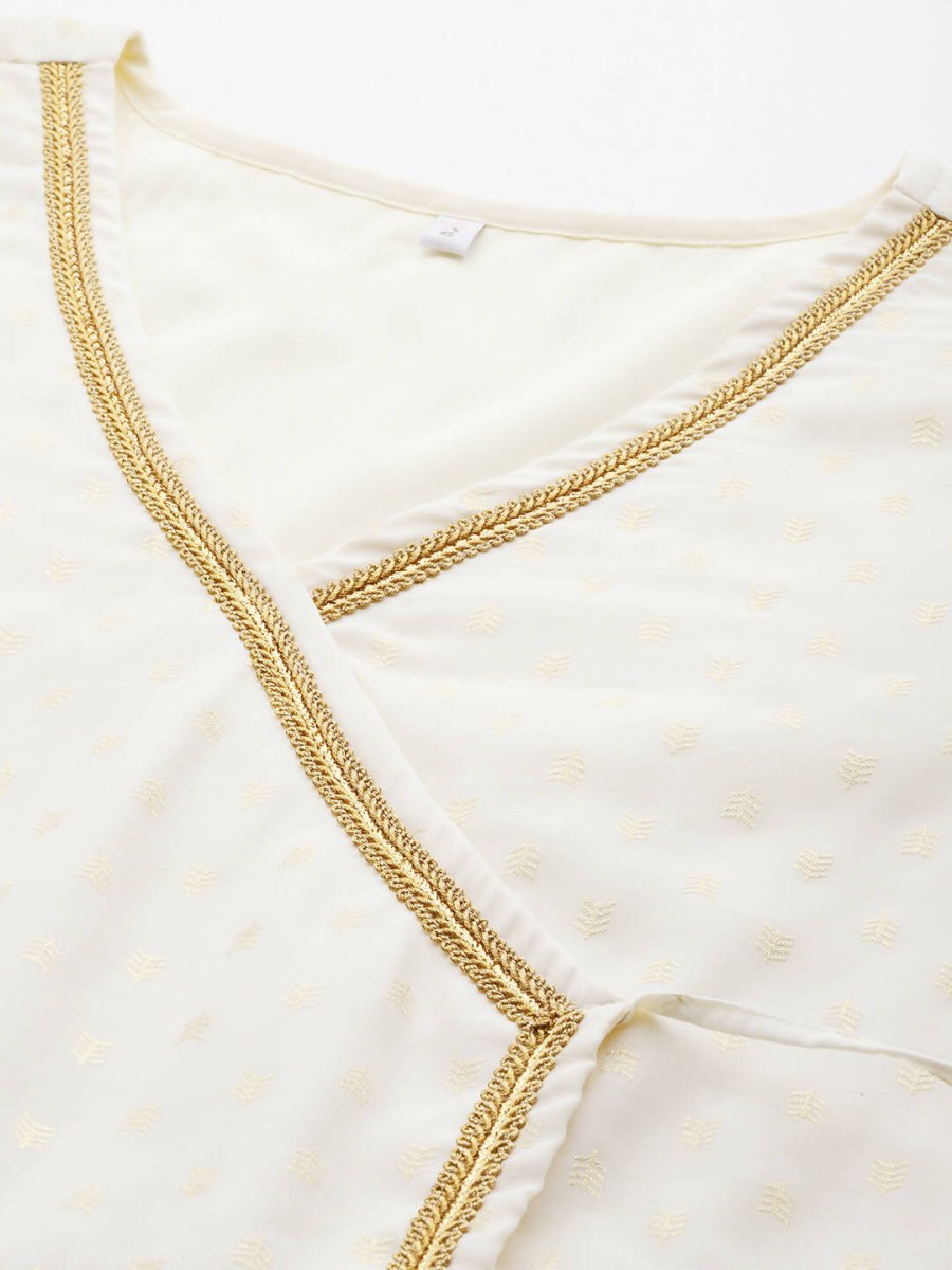 Ahalyaa Women's Traditional wear Ethnic Dress - Off White | Grocsy
