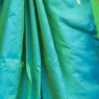 Very Much Indian Pure Silk Handloom Paithani -Dual Tone Blue Green | Grocsy