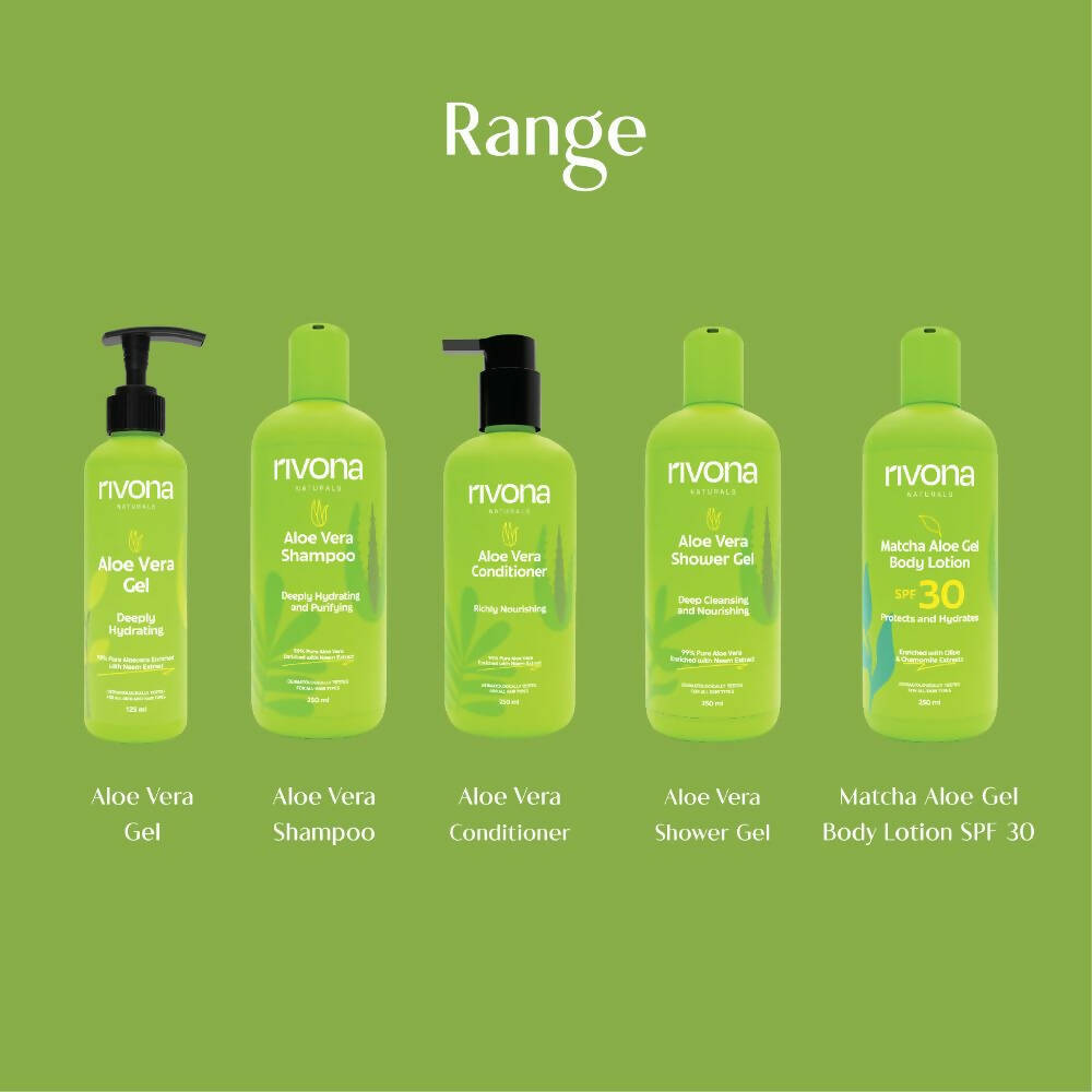 Rivona Naturals Matcha Aloe Gel Body Lotion with SPF 30 | Grocsy