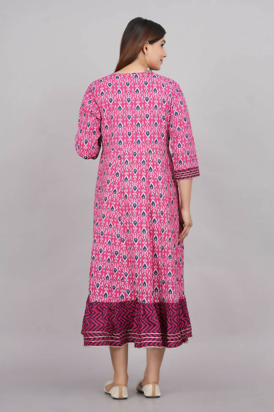 House of RP Women's Pink Cotton Kurta & Dupatta Set | Grocsy