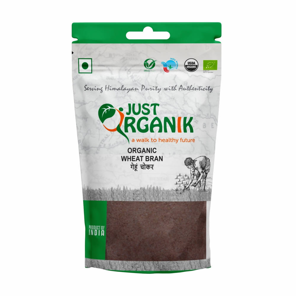 Just Organik Wheat Bran (Gehun Chokar) | Grocsy