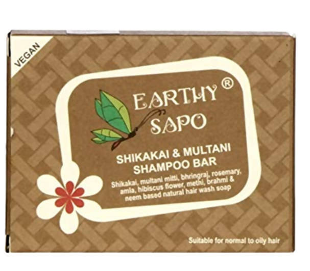 Earthy Sapo Shikakai & Multani Shampoo Bar | Grocsy