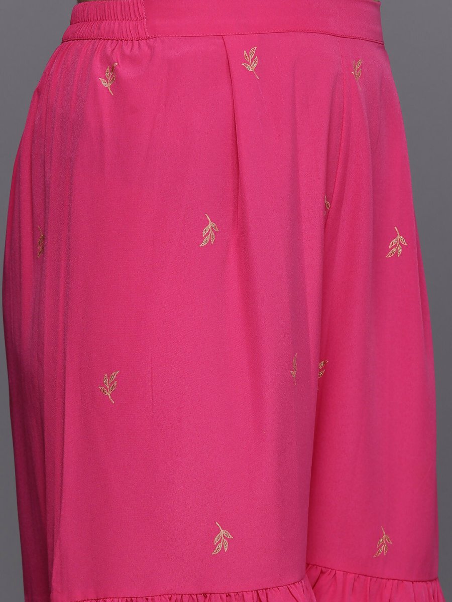 Ahalyaa Women's Traditional Wear Co-ods - Pink | Grocsy