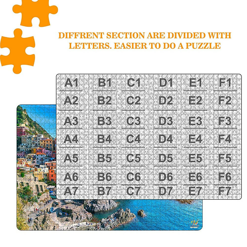 Webby Wooden Cinque Terre Jigsaw Puzzle-1000 Pcs | Grocsy