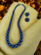 Inhanns Spectrum Everyday Pearl Sets - Single Strand - Royal Blue | Grocsy