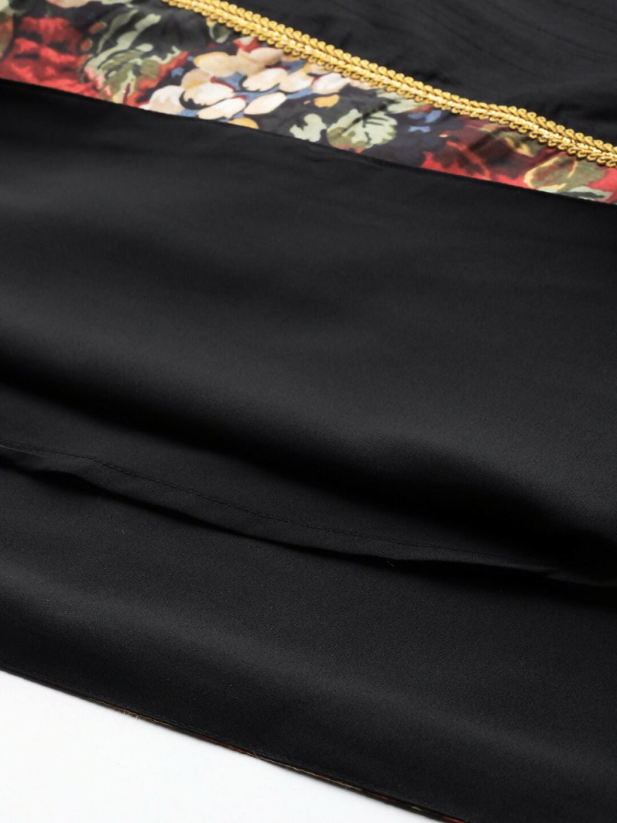 Ahalyaa Women's Traditional wear Ethnic Dress - Black | Grocsy