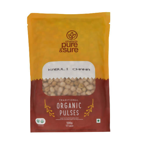 Pure & Sure Kabuli Chana Traditional Organic Pulses | Grocsy