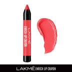 Lakme Enrich Lip Crayon - Shocking Pink | Grocsy