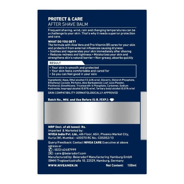 Nivea Men Replenishing After Shave Balm | Grocsy