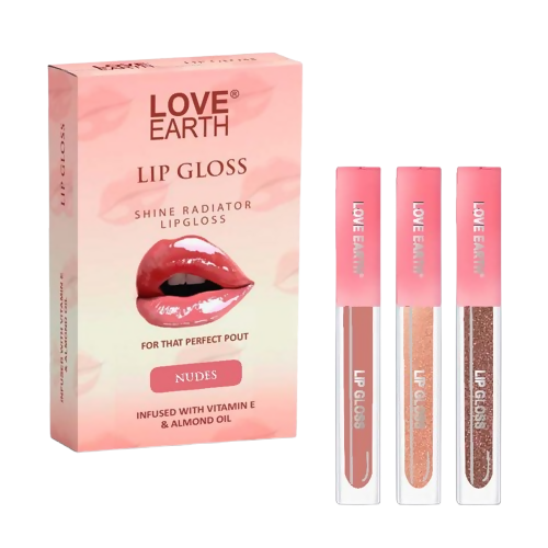 Love Earth Liquid Lip Gloss - Nudes | Grocsy