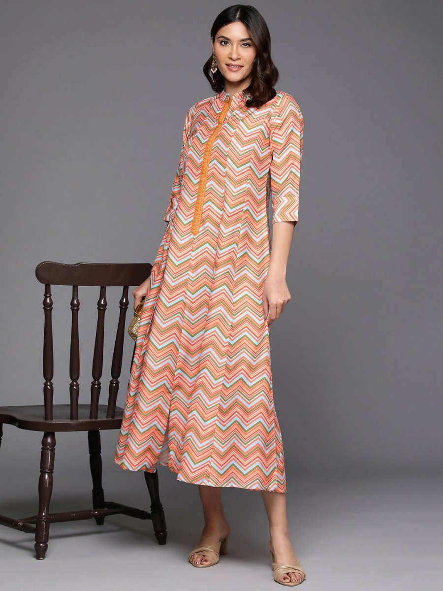 Ahalyaa Women's Traditional wear Ethnic Dress - Multi Color | Grocsy