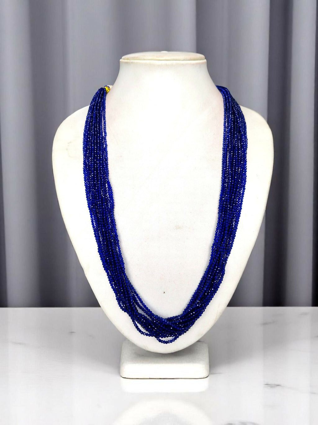 Inhanns Crystal Beads Luxe Edition – Multi-Layered Necklace - Royal Blue | Grocsy