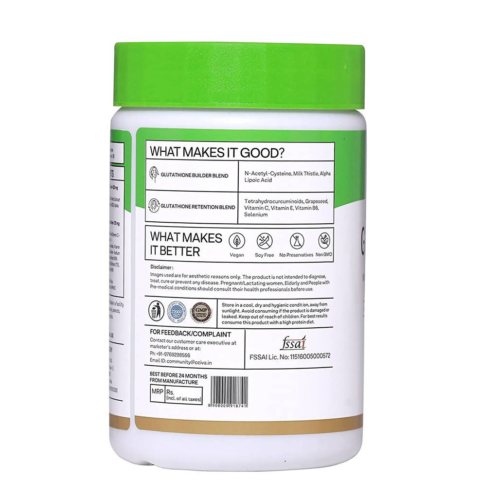 OZiva Glutathione Builder Capsules | Grocsy