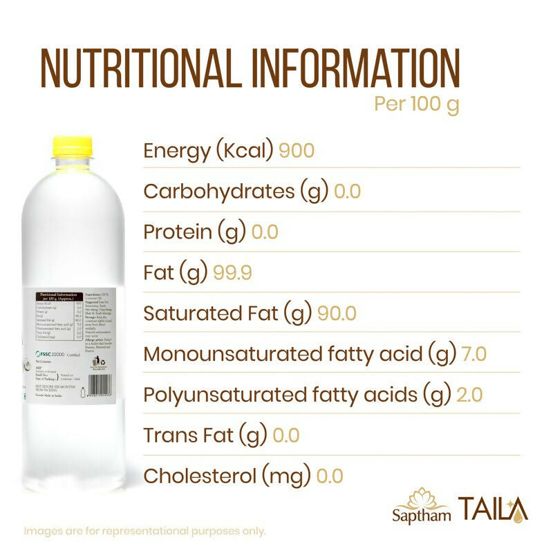 Saptham Taila Wood - Pressed Coconut Oil | Grocsy