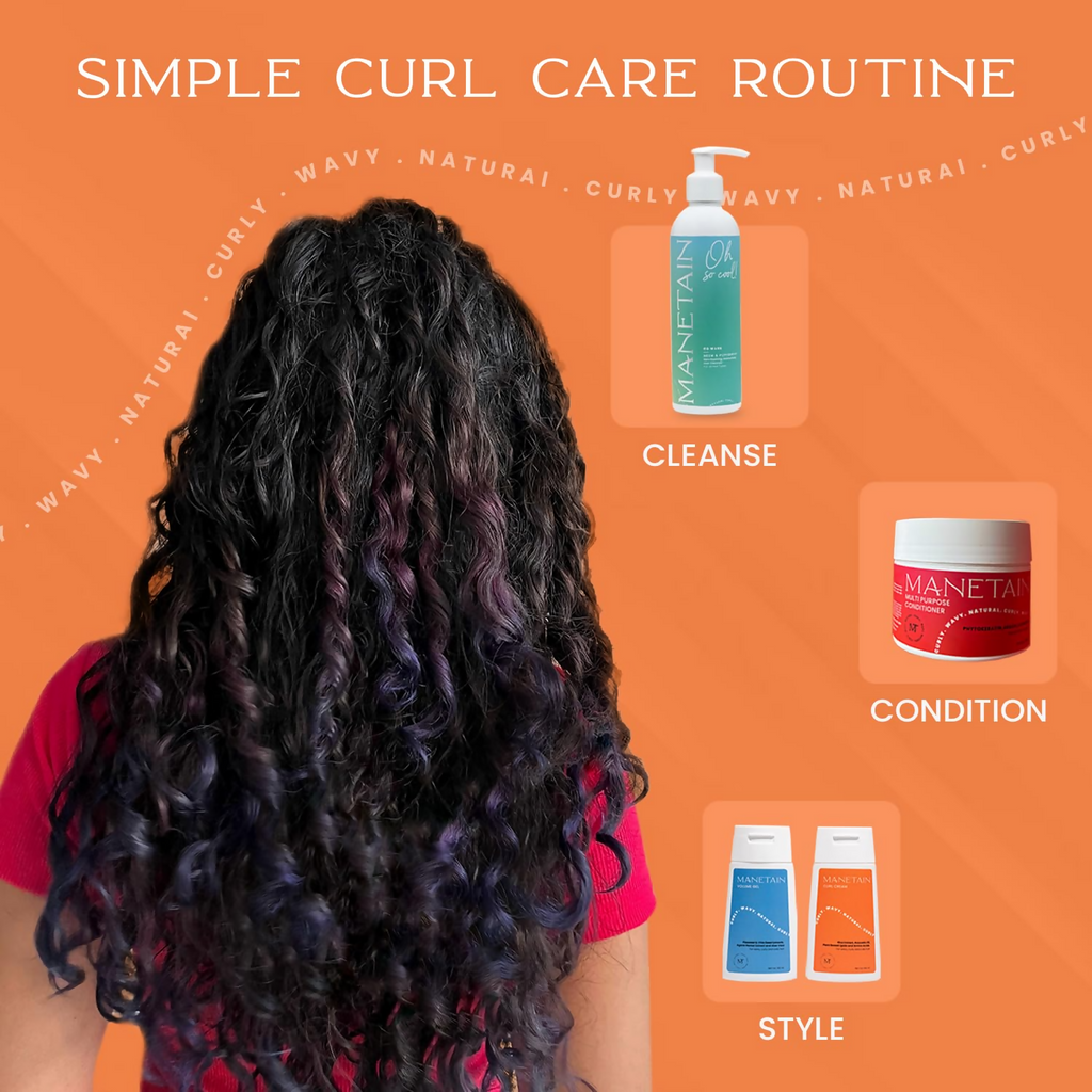 Manetain Curl Cream For Curly, Wavy, Dry & Frizzy Hair | Grocsy