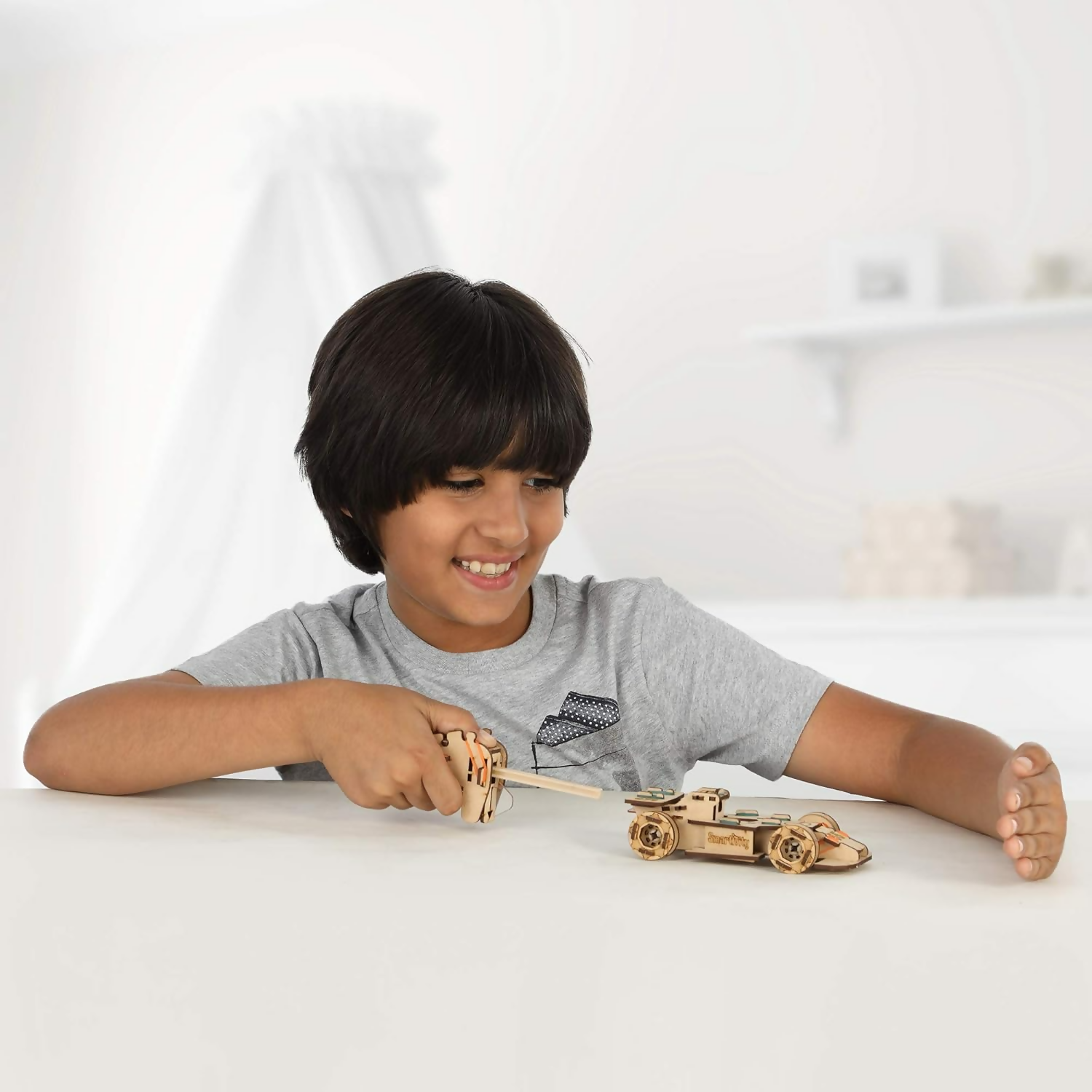 Smartivity Speedster 3D Wooden Model Engineering STEM Learning Toy For Kids Ages 6 and Up | Grocsy
