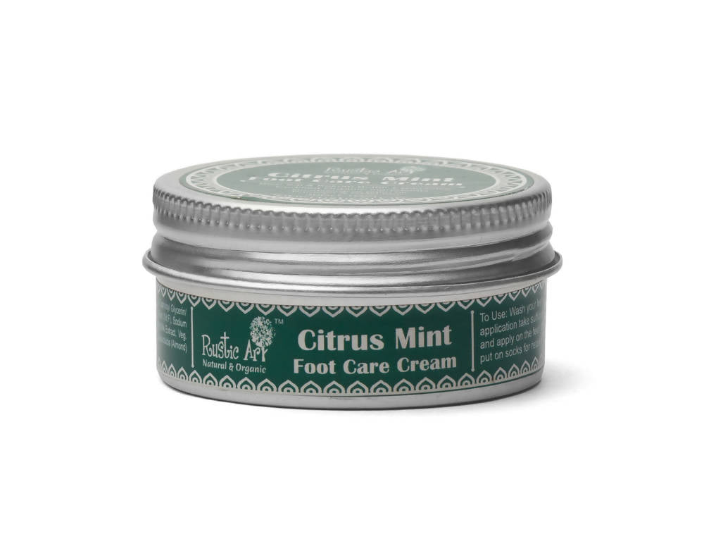 Rustic Art Citrus Mint Foot Care Cream | Grocsy