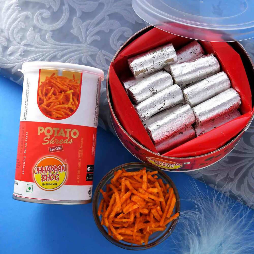 2 Divine Om Rakhis & Pista Kaju Roll Box Hamper Combo | Grocsy