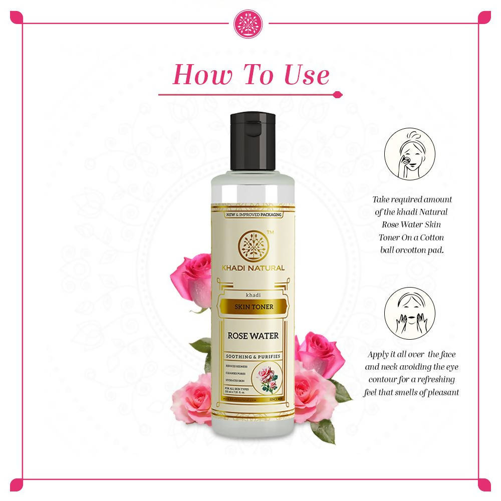 Khadi Natural Rose Water Toner | Grocsy