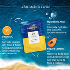 Aqualogica Glow+ Lush Sheet Mask, Instant Hydration & Glowing Skin | Grocsy