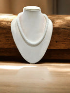 Inhanns Noor-E-Jalwa – Handmade Crystal Bead Necklace -Adjustable - White Only Necklace | Grocsy