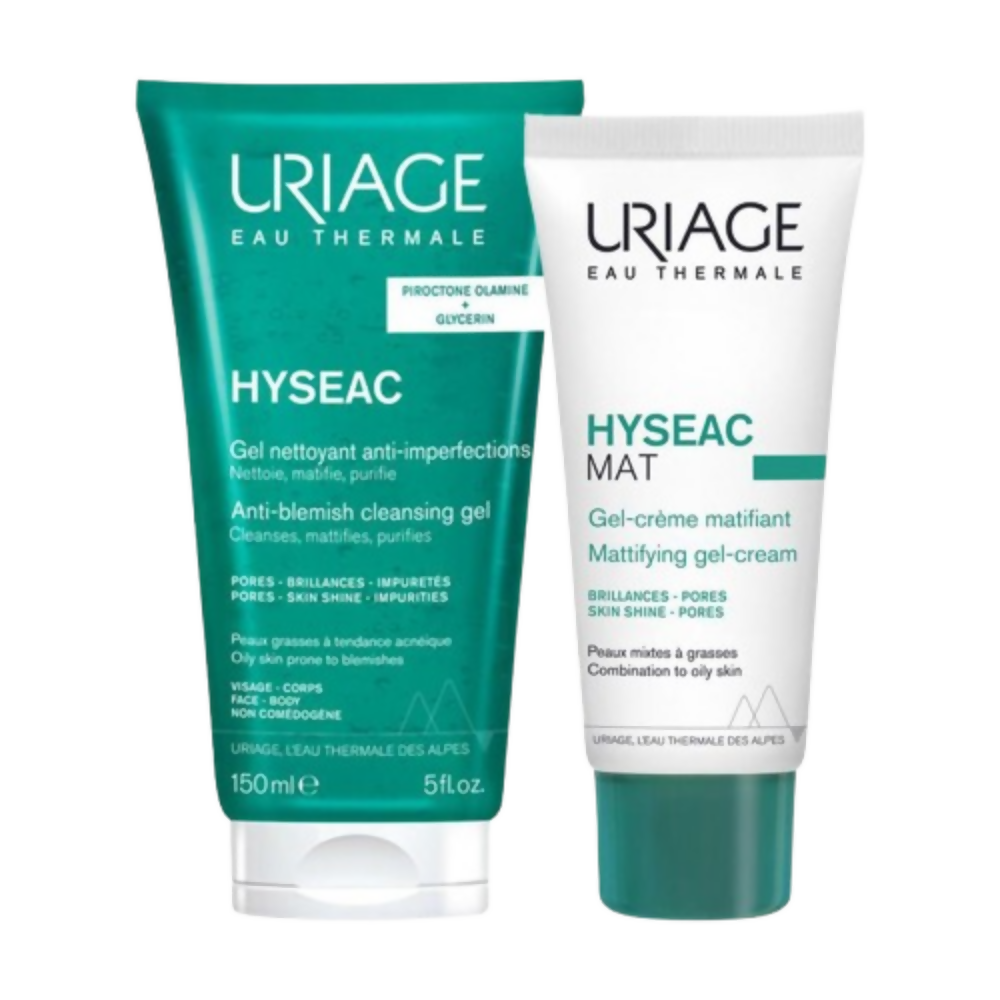 Uriage Anti-Blemish Regime (Hyseac Cleanser + Moisturizer) | Grocsy