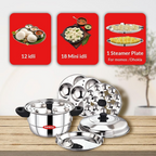 Panca Stainless Steel Idly Maker | Grocsy