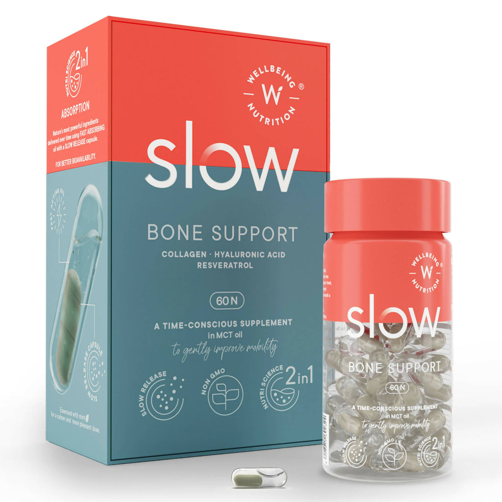 Wellbeing Nutrition Slow | Bone & Joint Support Capsules | Grocsy