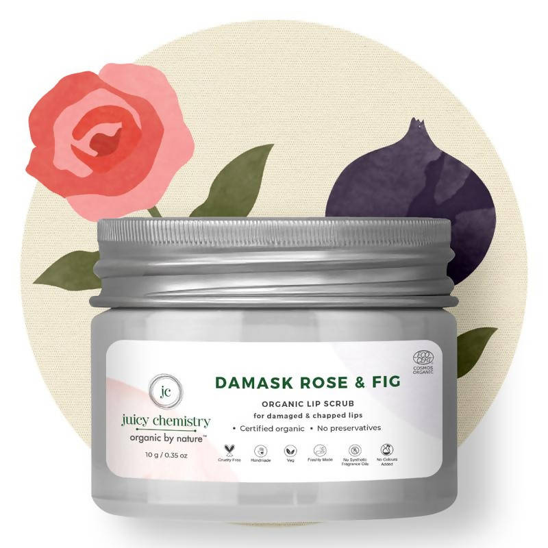 Juicy Chemistry Damask Rose & Fig Lip Scrub | Grocsy