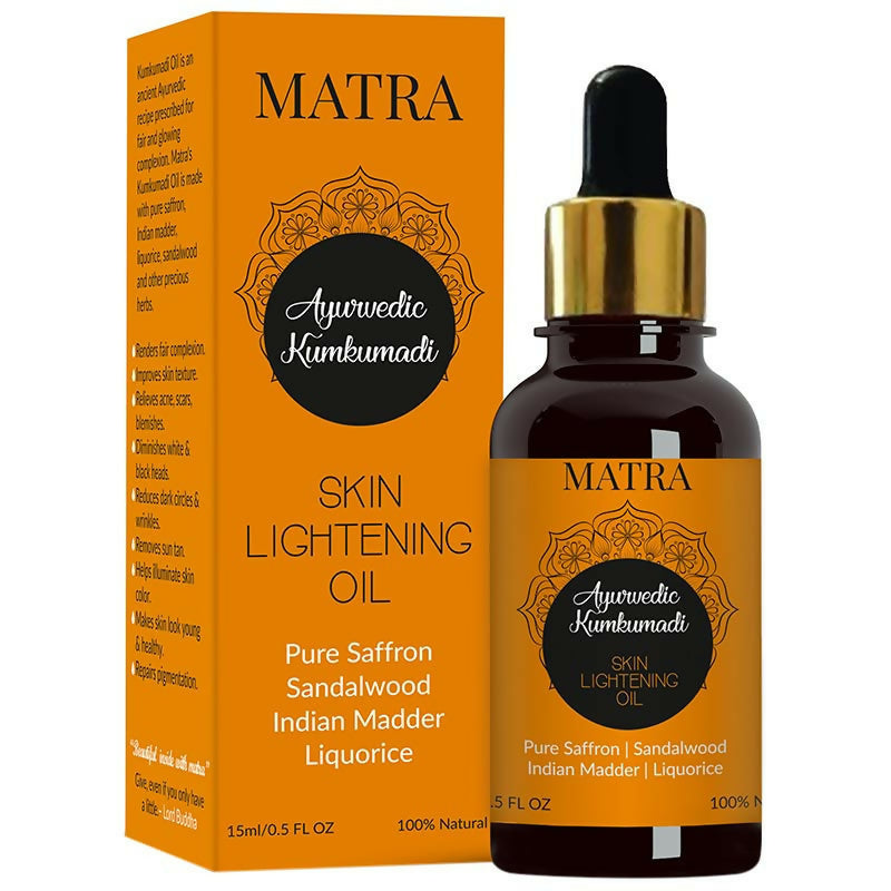 Matra Ayurvedic Kumkumadi Skin Lightening Oil | Grocsy
