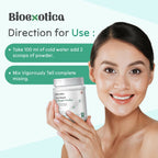 Bioexotica Orange Flavour Collagen Powder With Hyaluronic Acid, Aloe Vera, Blue Berry & Biotin | Grocsy