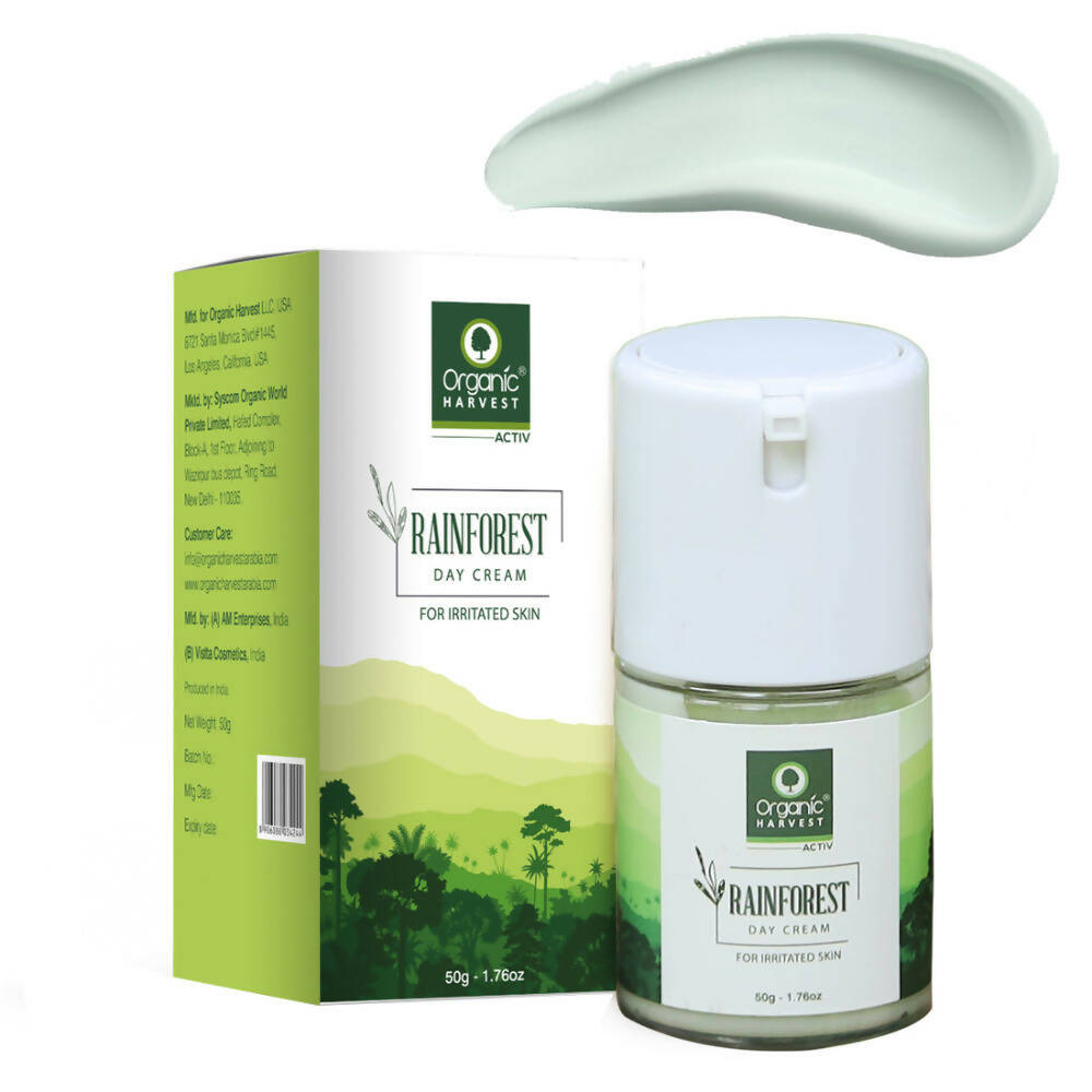 Organic Harvest Rainforest Day Cream For Irritated Skin | Grocsy