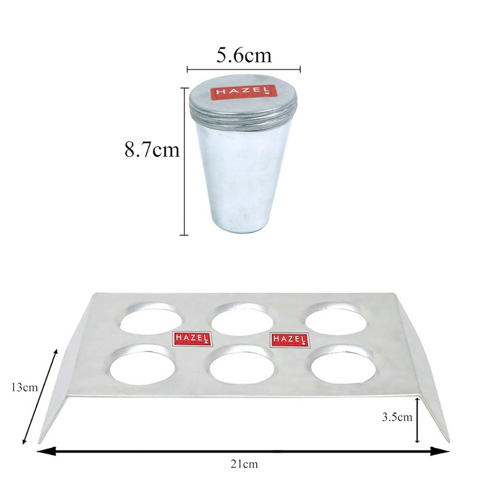 Hazel Kulfi Moulds Set Aluminium | Grocsy