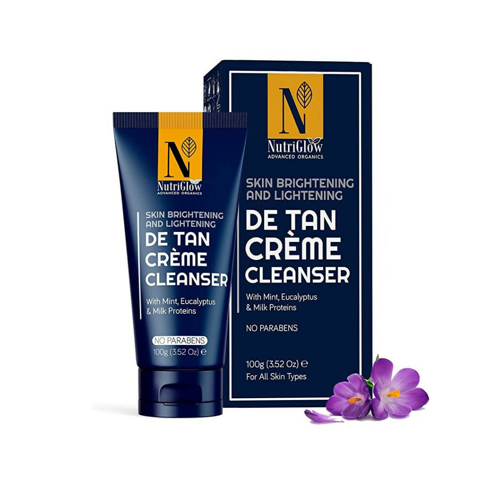 NutriGlow Advance Organics De Tan Cream Cleanser | Grocsy