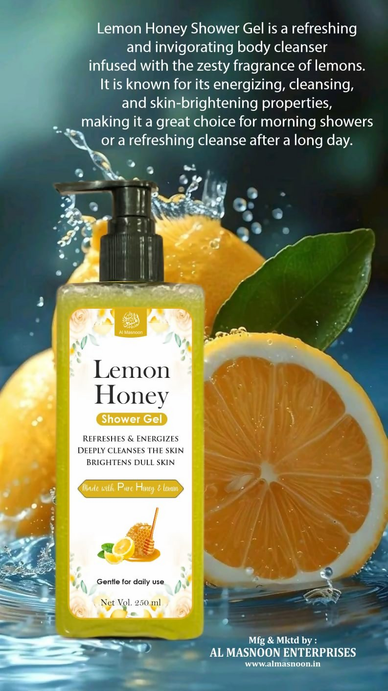 Al Masnoon Lemon Honey Shower Gel | Grocsy