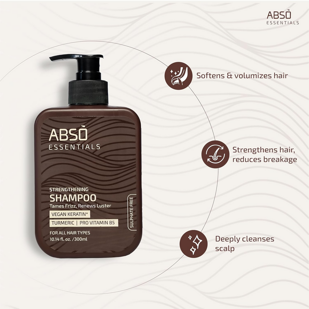 Abso Essentials Strengthening Shampoo | Grocsy