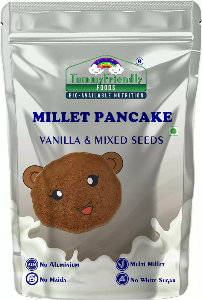 TummyFriendly Foods Aluminium-Free Millet Pancake Mix - Vanilla Mixed Seeds | Grocsy