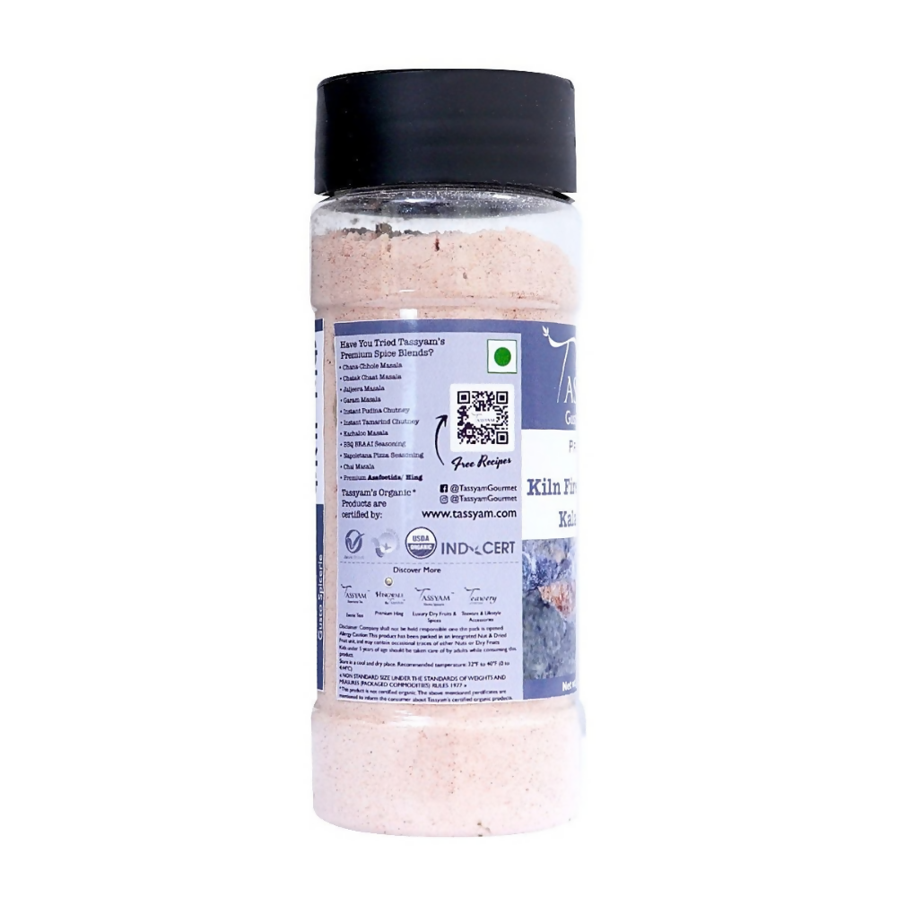 Tassyam Organics Black Rock Salt Powder | Grocsy