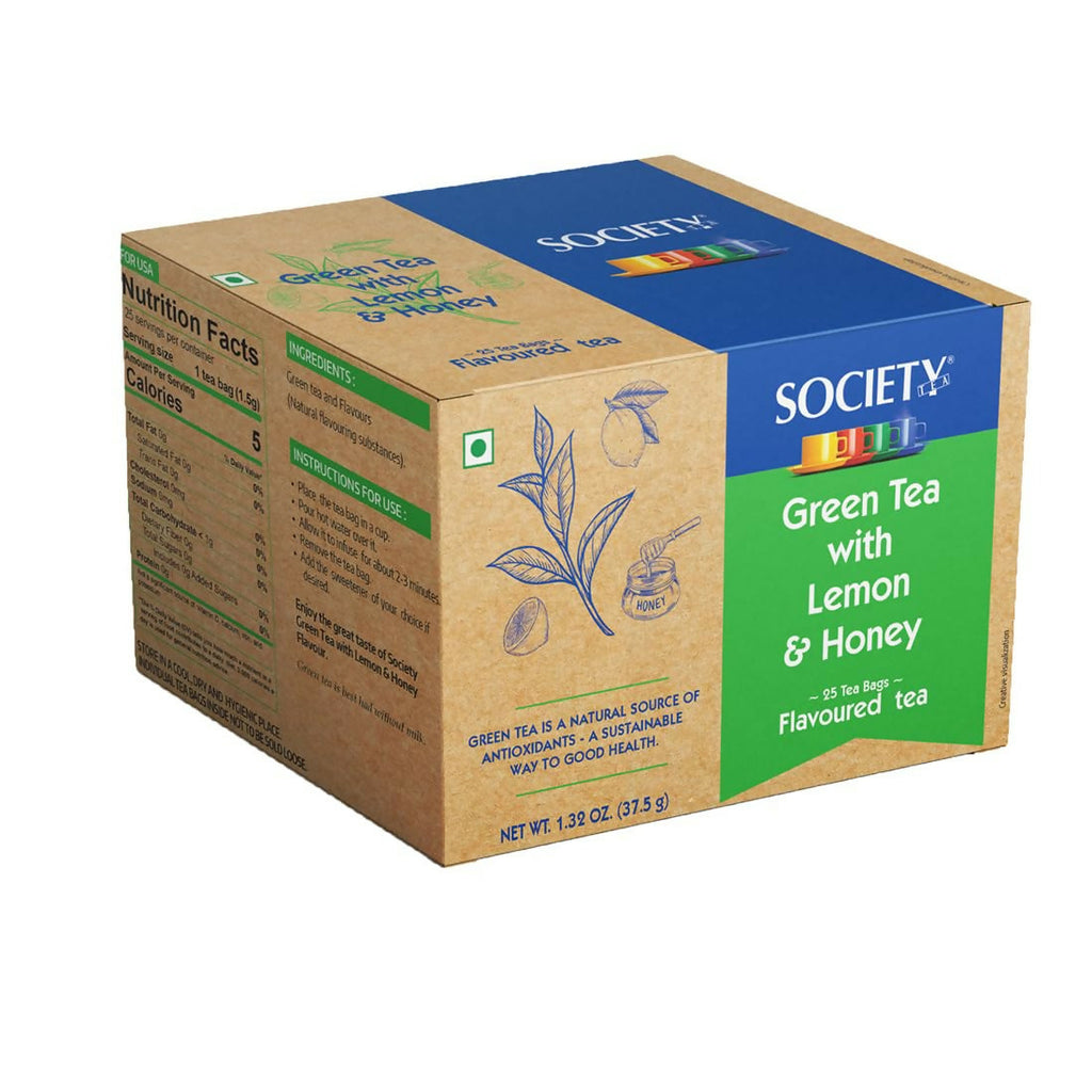 Society Green Tea with Lemon and Honey Flavoured Tea | Grocsy