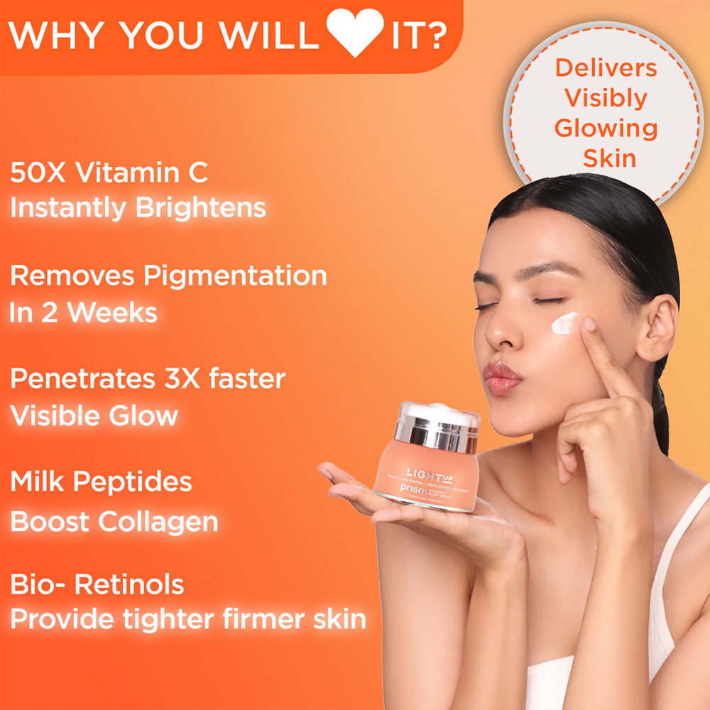 Light Up Vitamin C Face Cream For Pigmentation Ageing And Collagen | Grocsy