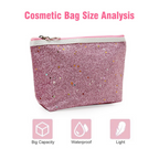 Bronson Professional Glitter Bling Mini Makeup Travel Pouch Kit | Grocsy