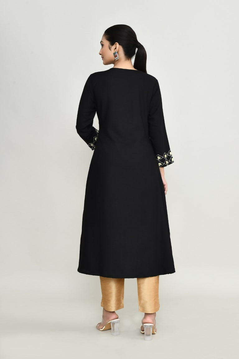 Joban Fashion Black Rayon Tunic | Grocsy