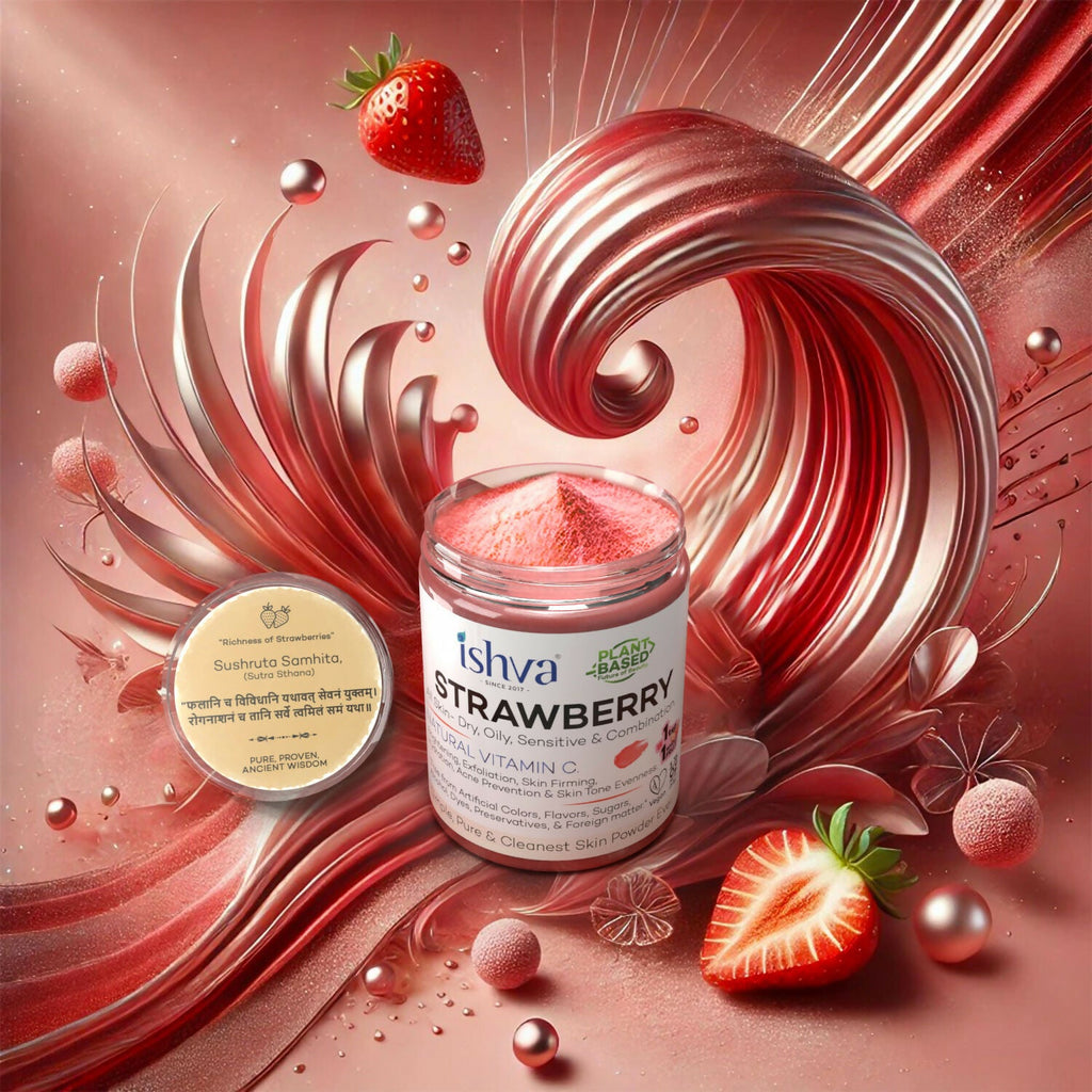 Ishva Strawberry Powder For Skin | Grocsy