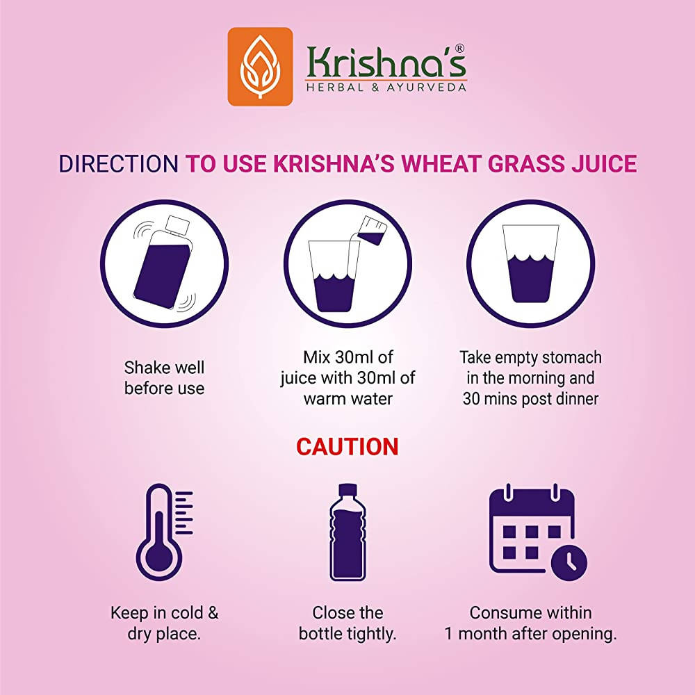 Krishna's Herbal & Ayurveda Wheatgrass Juice | Grocsy