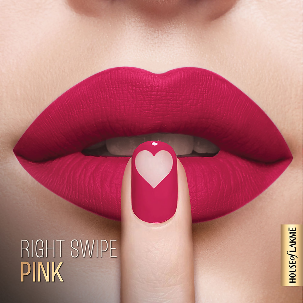 Lakme Xtraordin-Airy Velvet Matte Lip Mousse - Right Swipe Pink | Grocsy