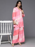 Ahalyaa Women's Traditional Wear Co-ods - Pink | Grocsy