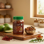 Sweet Karam Coffee Cut Mango Pickle | Grocsy